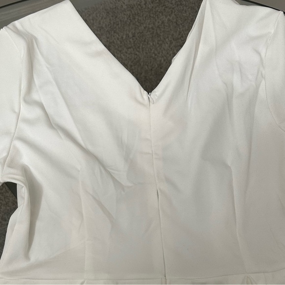 PEPLUM ONE PIECE JUMPSUIT WITH SIDE POCKETS. - Picture 11 of 13